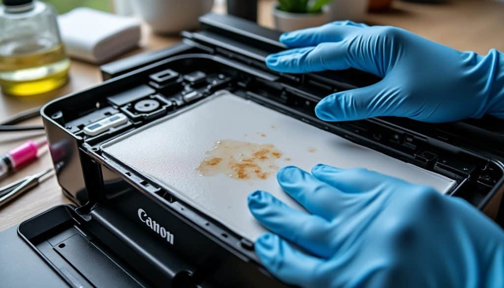 Comment vider l&rsquo;absorbeur d&rsquo;encre Canon Pixma ?