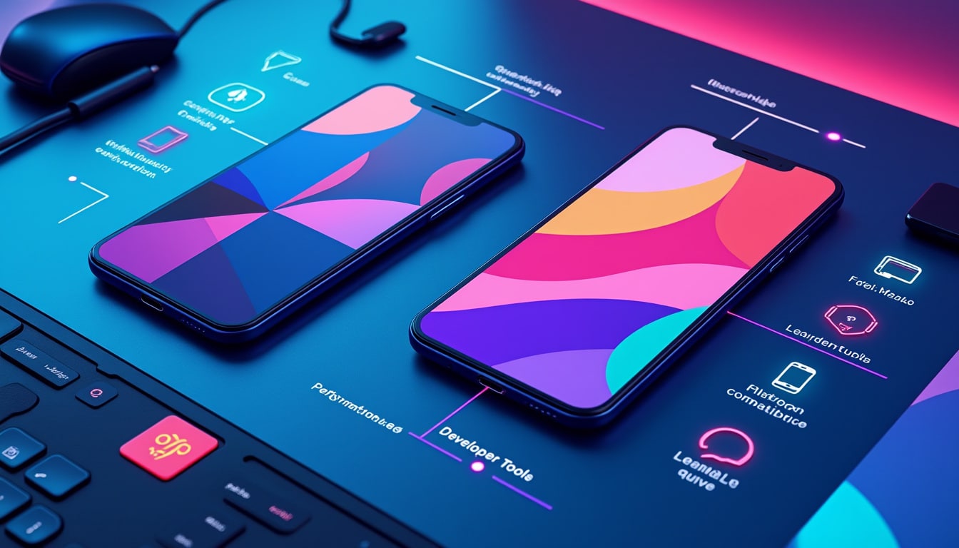 React Native ou Flutter : le comparatif critère par critère